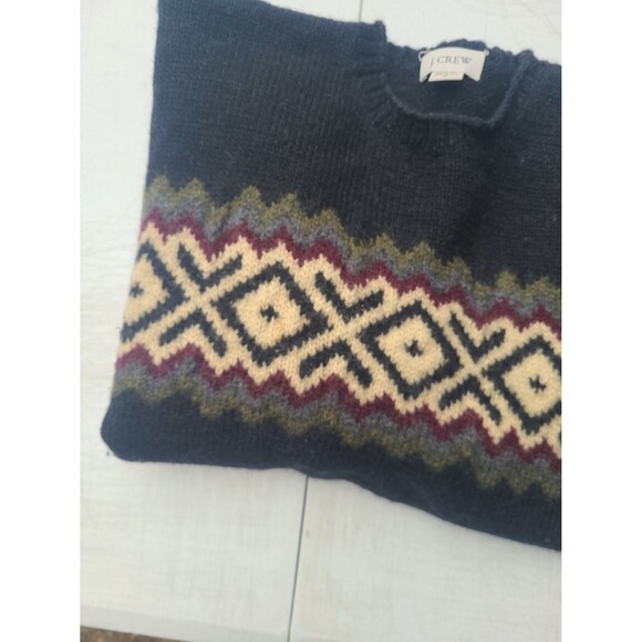 Vtg J Crew Handknit Wool Sweater - Picture 5 of 11